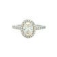 Platinum Aurora Oval Shaped Diamond Halo Ring - 1.27cts Gardiner Brothers