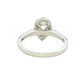 Platinum Pear shaped Aurora cut diamond halo style ring - 1.08cts Gardiner Brothers