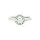 Platinum Aurora Cut Diamond Halo Ring - 0.70cts Gardiner Brothers