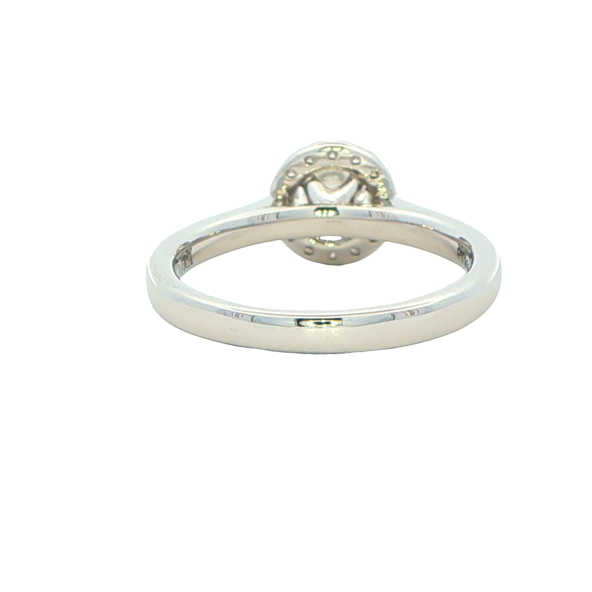 Platinum Aurora Cut Diamond Halo Ring - 0.70cts Gardiner Brothers