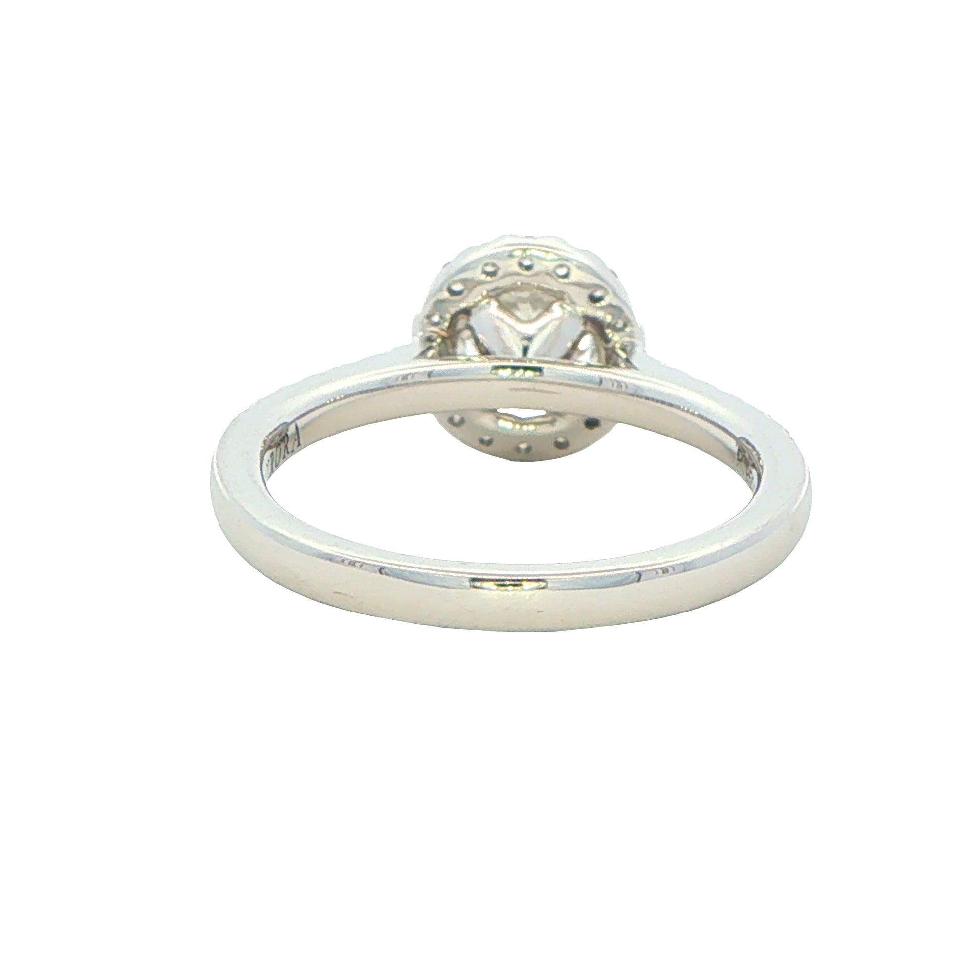 Platinum Aurora Cut Diamond Halo Style Ring - 1.07cts Gardiner Brothers