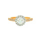Yellow Gold Aurora Cut Diamond Halo Style Ring - 0.83cts Gardiner Brothers
