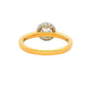 Yellow Gold Aurora Cut Diamond Halo Style Ring - 0.83cts Gardiner Brothers