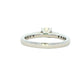 Platinum Aurora Cut Diamond Solitaire Ring With Diamond Set Shoulders - 0.70cts Gardiner Brothers