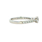 Platinum Aurora Cut Diamond Solitaire Ring With Diamond Set Shoulders - 0.70cts Gardiner Brothers