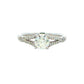 Platinum Aurora Cut Diamond Solitaire With Split Diamond Set Shoulders - 0.74cts Gardiner Brothers