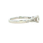 Platinum Aurora Cut Diamond Solitaire With Split Diamond Set Shoulders - 0.74cts Gardiner Brothers