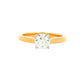 Yellow Gold Aurora Cut Diamond Solitaire Ring - 0.70cts Gardiner Brothers