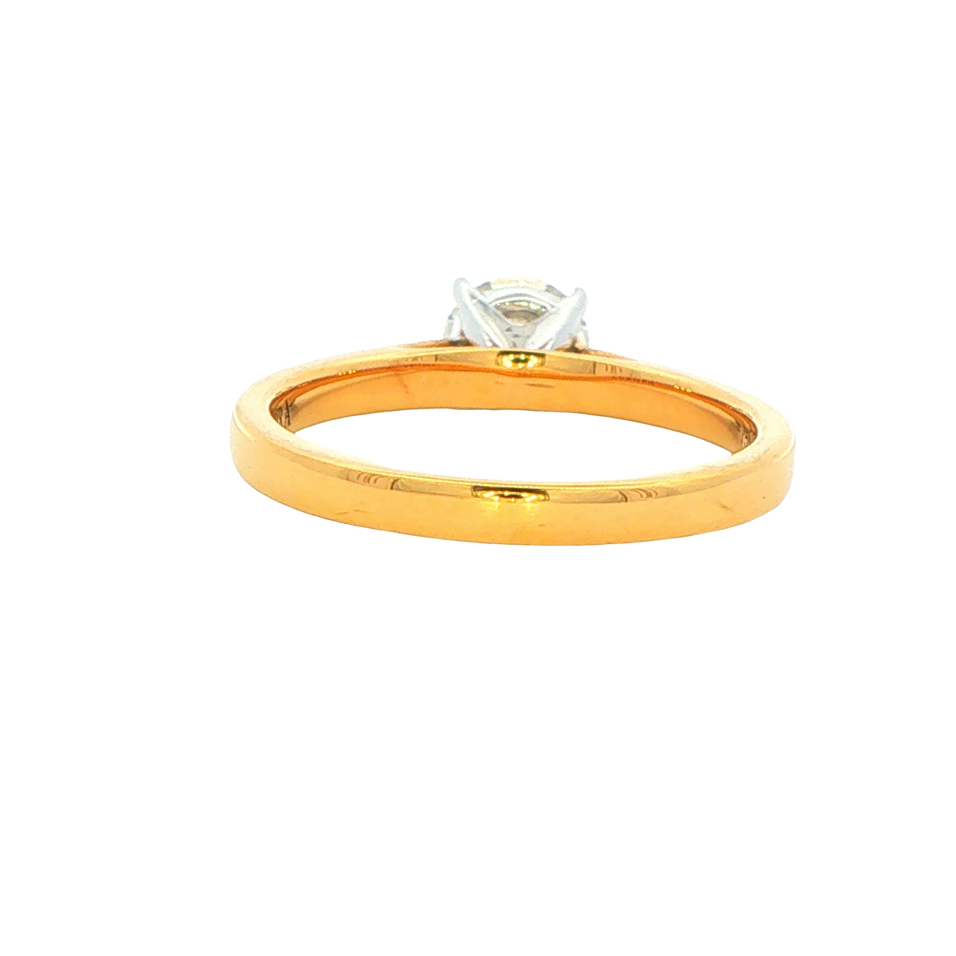 Yellow Gold Aurora Cut Diamond Solitaire Ring - 0.70cts Gardiner Brothers