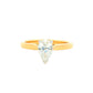 Yellow Gold Aurora Pear Shaped Diamond Solitaire Ring - 0.70cts Gardiner Brothers