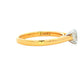 Yellow Gold Aurora Oval Shaped Diamond Solitaire Ring - 0.51cts Gardiner Brothers