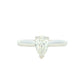 Platinum Aurora Pear Shaped Diamond Solitaire Ring - 0.61cts Gardiner Brothers