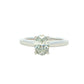 Platinum Oval Shaped Aurora Cut Diamond Solitaire Ring - 0.90cts Gardiner Brothers