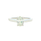 Platinum Oval Shaped Aurora Cut Diamond Solitaire Ring - 0.73cts Gardiner Brothers