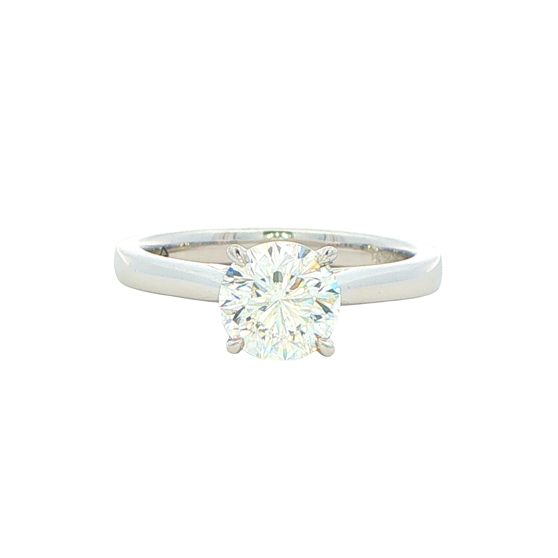 Platinum Aurora Cut Diamond Solitaire Ring - 1.10cts Gardiner Brothers