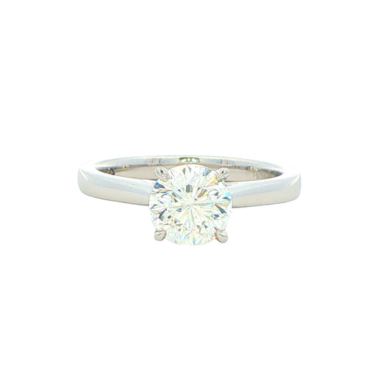 Platinum Aurora Cut Diamond Solitaire Ring - 1.10cts Gardiner Brothers