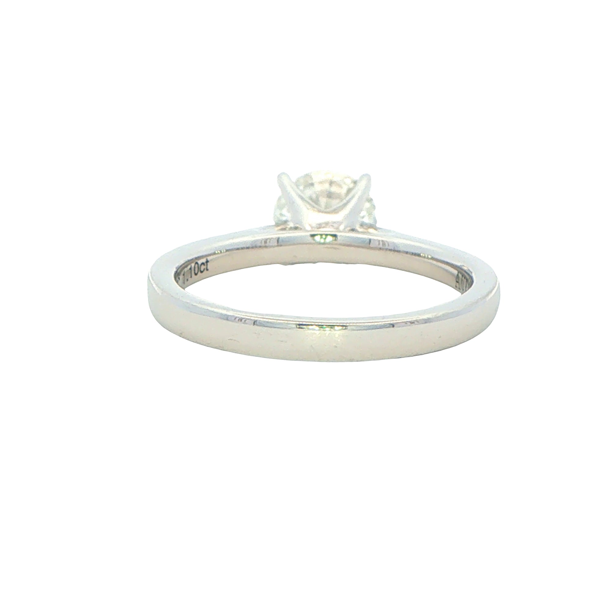 Platinum Aurora Cut Diamond Solitaire Ring - 1.10cts Gardiner Brothers