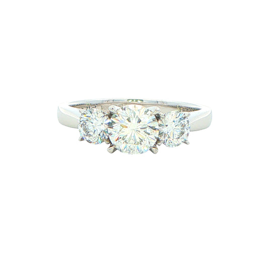 Platinum Aurora 3 Stone Diamond Ring - 1.23cts Gardiner Brothers