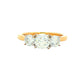 Yellow Gold Aurora Diamond 3 Stone Ring - 1.35cts Gardiner Brothers