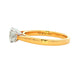 Yellow Gold Oval Aurora Cut Diamond 3 Stone Ring - 0.75cts Gardiner Brothers
