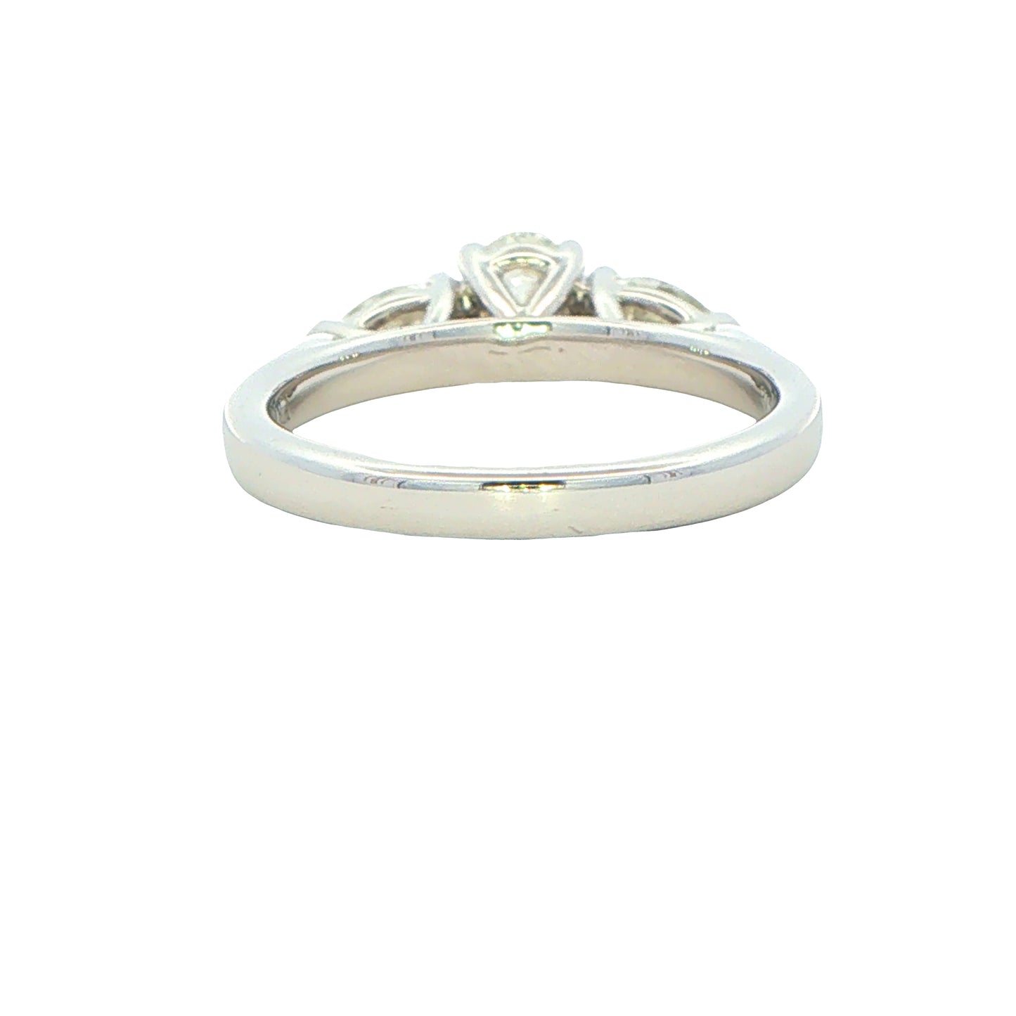 Platinum Aurora Oval and Pear Shaped Diamond 3 Stone ring - 1.00cts Gardiner Brothers