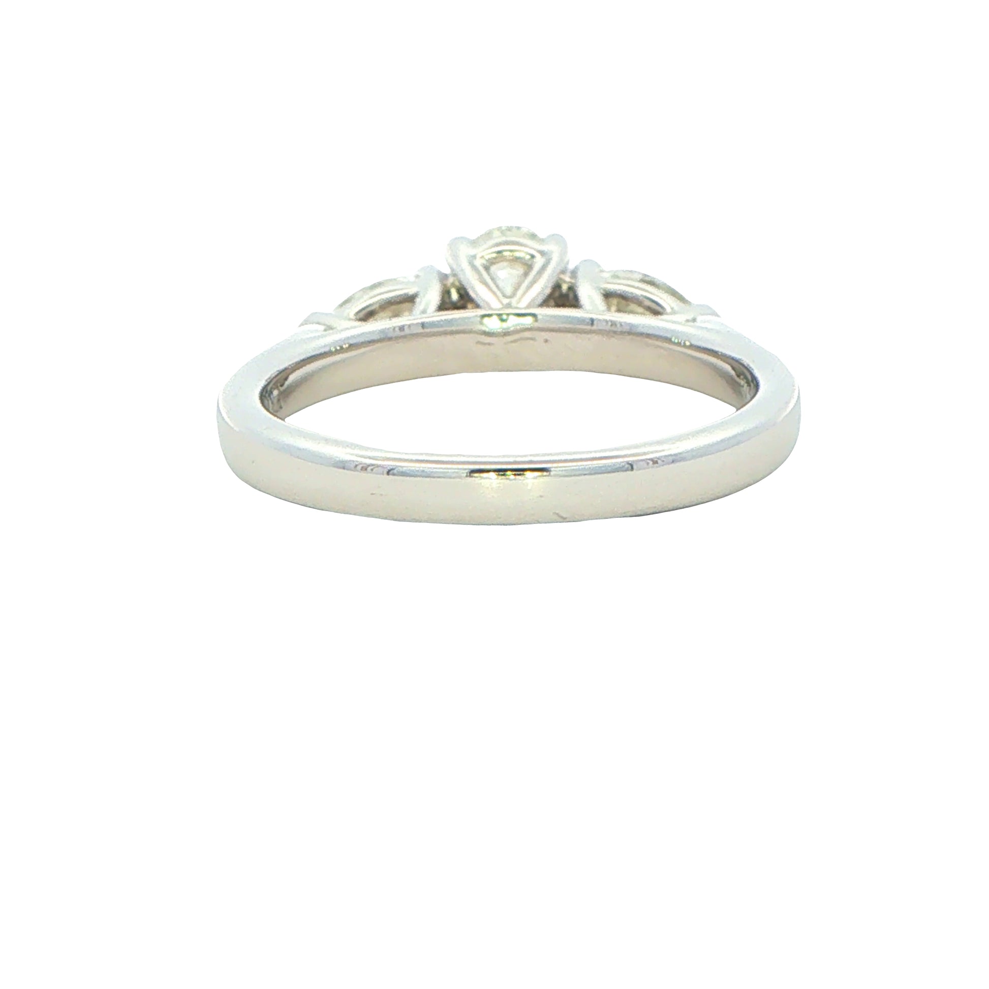 Platinum Aurora Oval and Pear Shaped Diamond 3 Stone ring - 1.00cts Gardiner Brothers