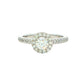 Platinum AURORA CUT DIAMOND HALO RING - 0.72CTS Gardiner Brothers
