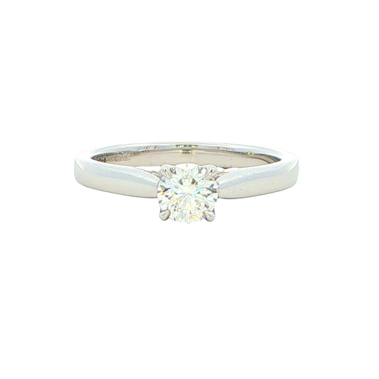 Platinum Aurora Cut Diamond Solitaire Ring - 0.42cts Gardiner Brothers