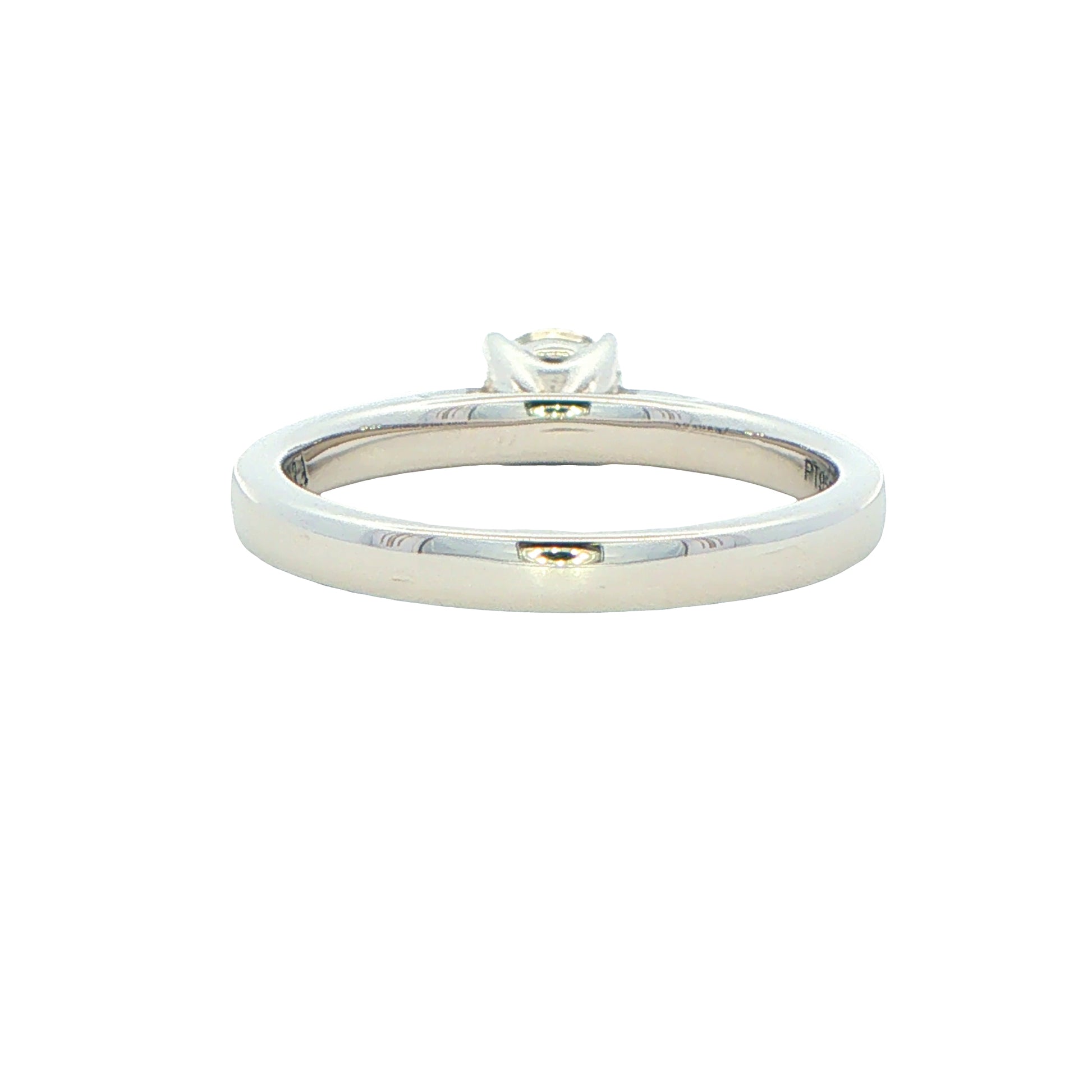 Platinum Aurora Cut Diamond Solitaire Ring - 0.42cts Gardiner Brothers
