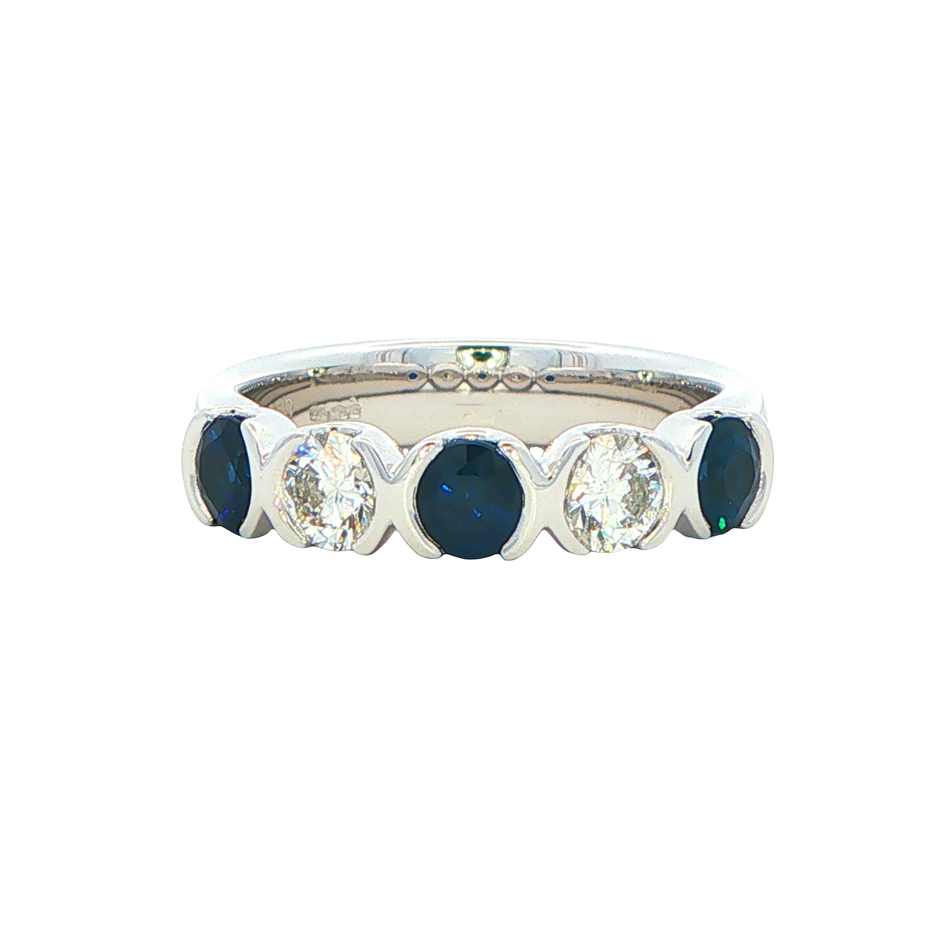 Sapphire and Diamond 5 Stone Ring Gardiner Brothers