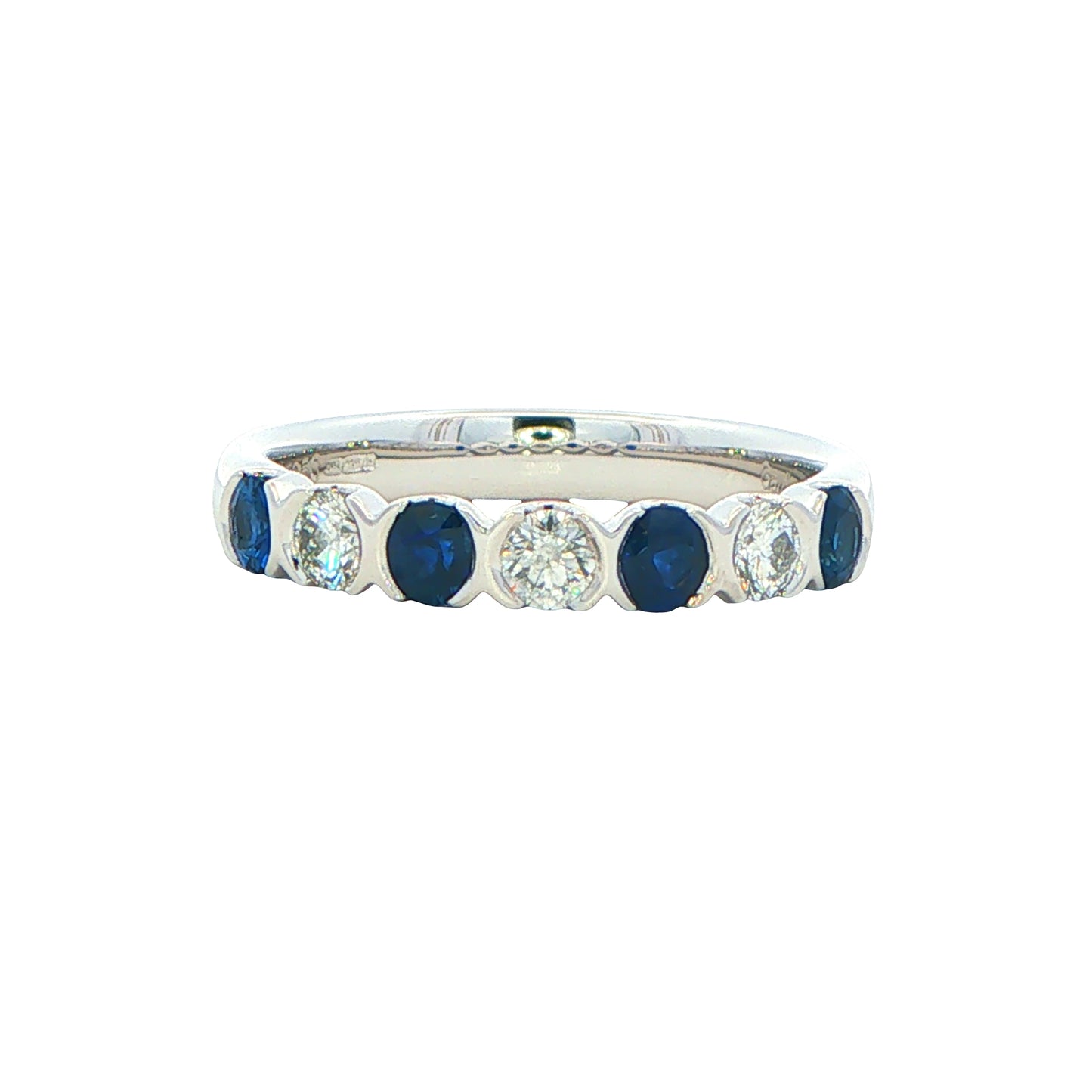 Sapphire and Diamond 7 Stone Ring Gardiner Brothers