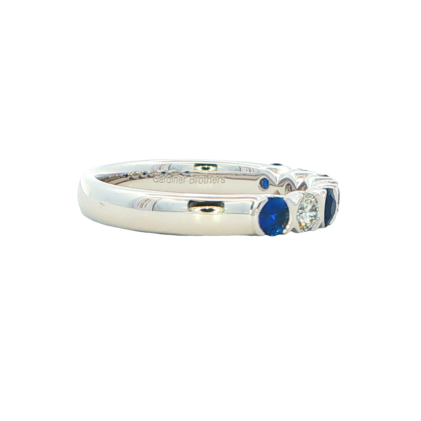 Sapphire and Diamond 7 Stone Ring Gardiner Brothers