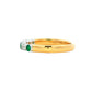 Emerald and Diamond 7 Stone Ring Gardiner Brothers