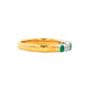 Emerald and Diamond 7 Stone Ring Gardiner Brothers