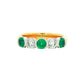 Emerald and Diamond 5 Stone Ring Gardiner Brothers
