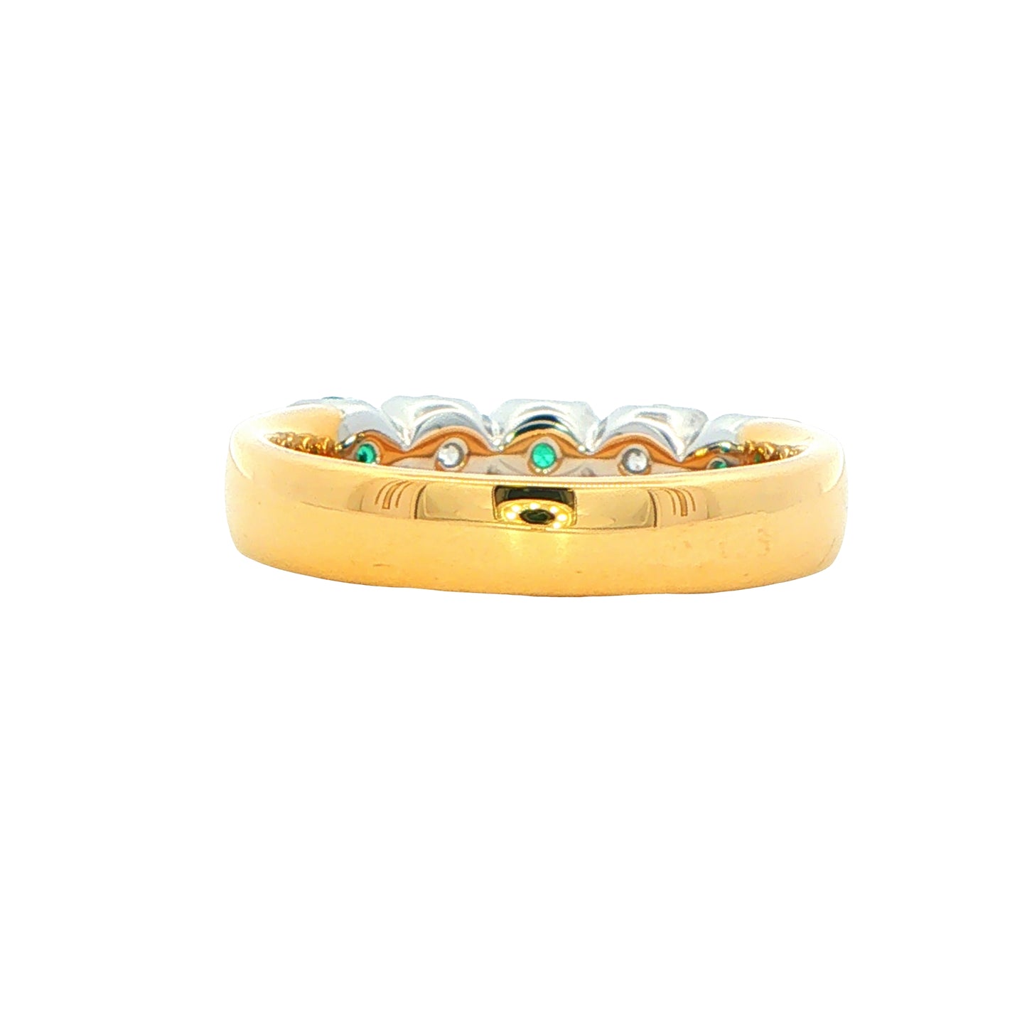 Emerald and Diamond 5 Stone Ring Gardiner Brothers