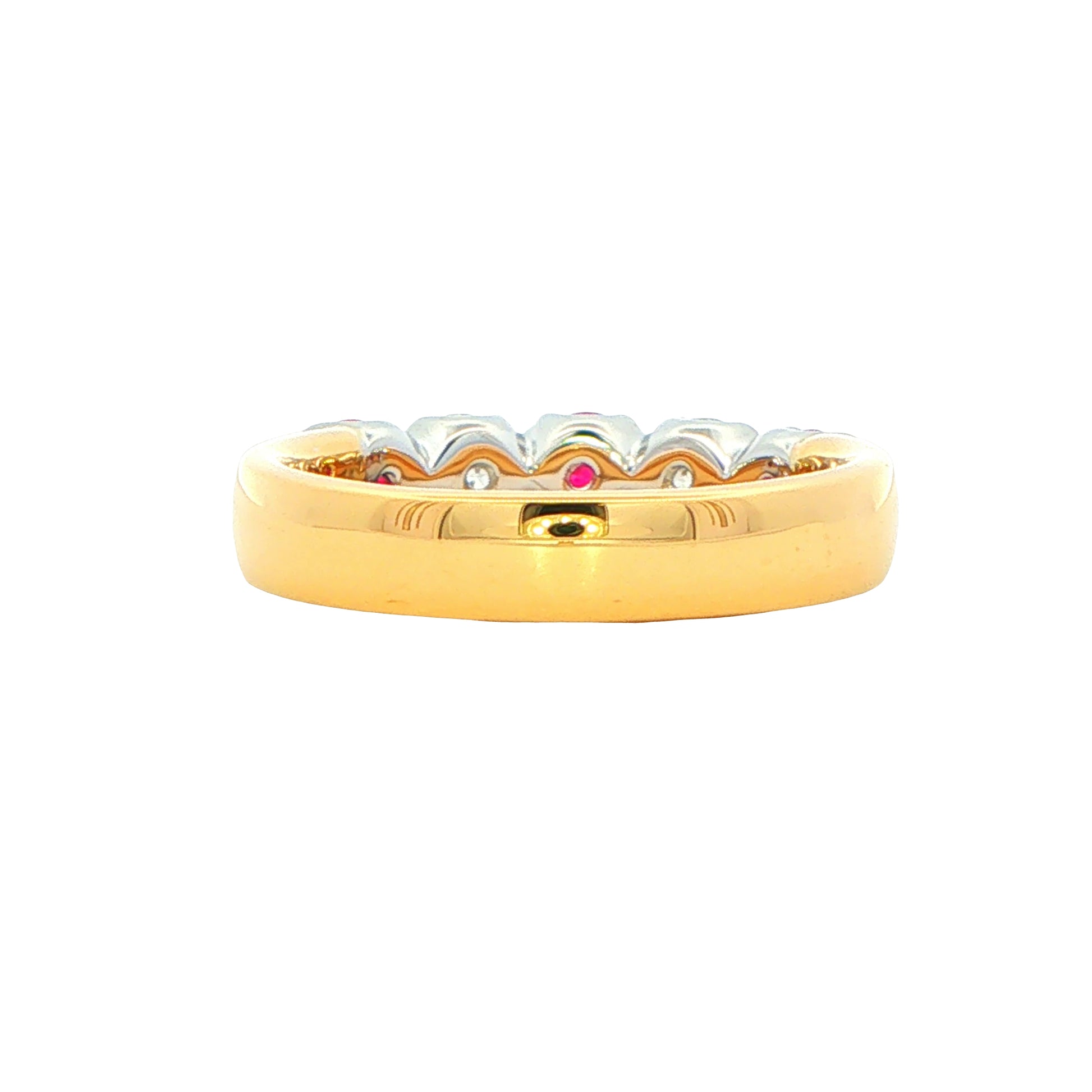 Ruby and Diamond 5 Stone Ring Gardiner Brothers