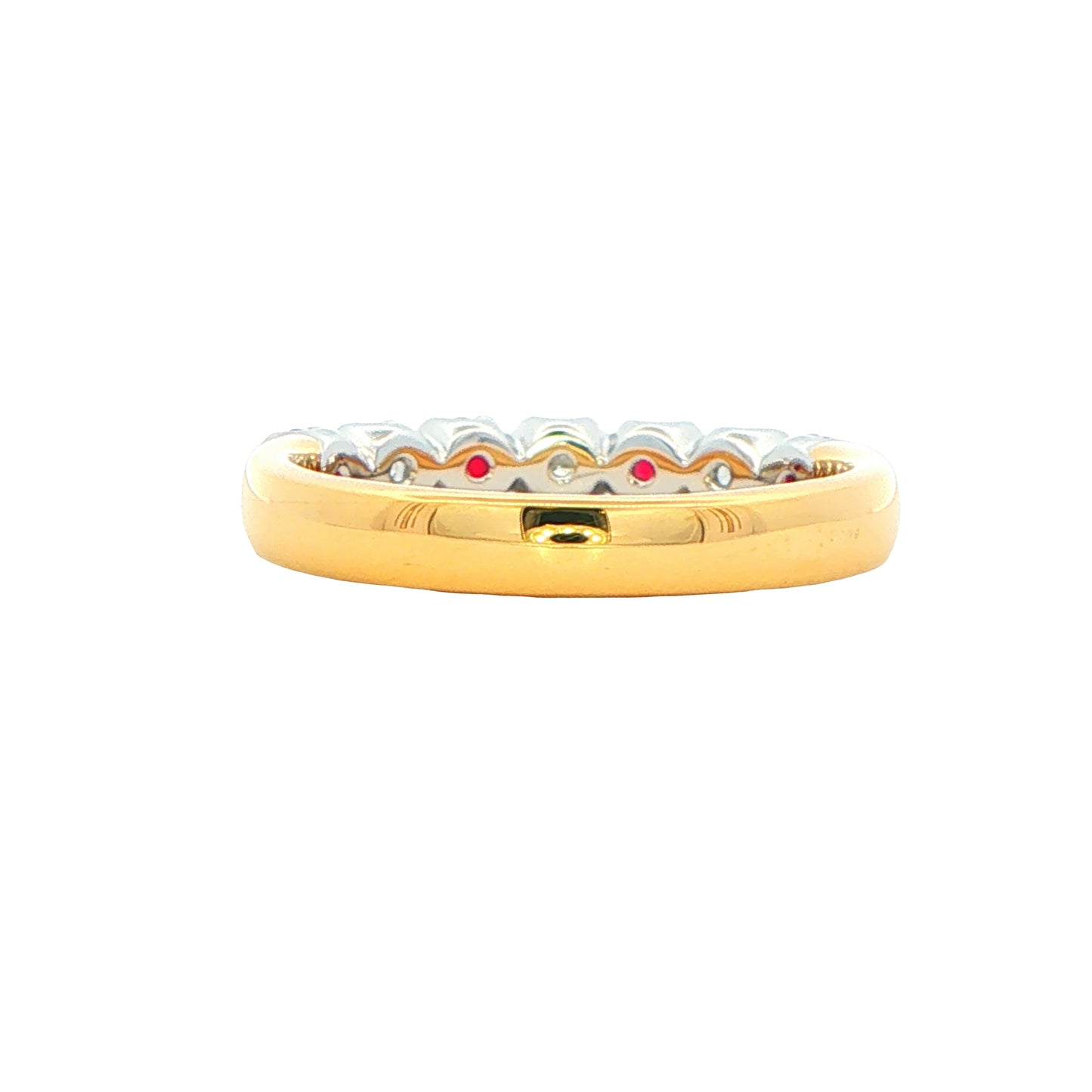 Ruby and Diamond 7 Stone Ring Gardiner Brothers