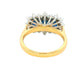 Oval Shaped Sapphire and Diamond Cluster Style Ring Gardiner Brothers