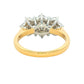 Yellow Gold Emerald and Round Brilliant Cut Diamond Cluster Ring - 2.10cts Gardiner Brothers