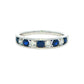 Sapphire and Diamond 9 Stone Eternity Ring Gardiner Brothers
