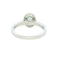 Aquamarine and Diamond Halo Style Ring
