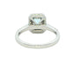 Aquamarine and Diamond Halo Style Ring Gardiner Brothers