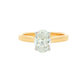 Yellow Gold Oval Shaped Diamond Solitaire Ring - 1.20cts Gardiner Brothers