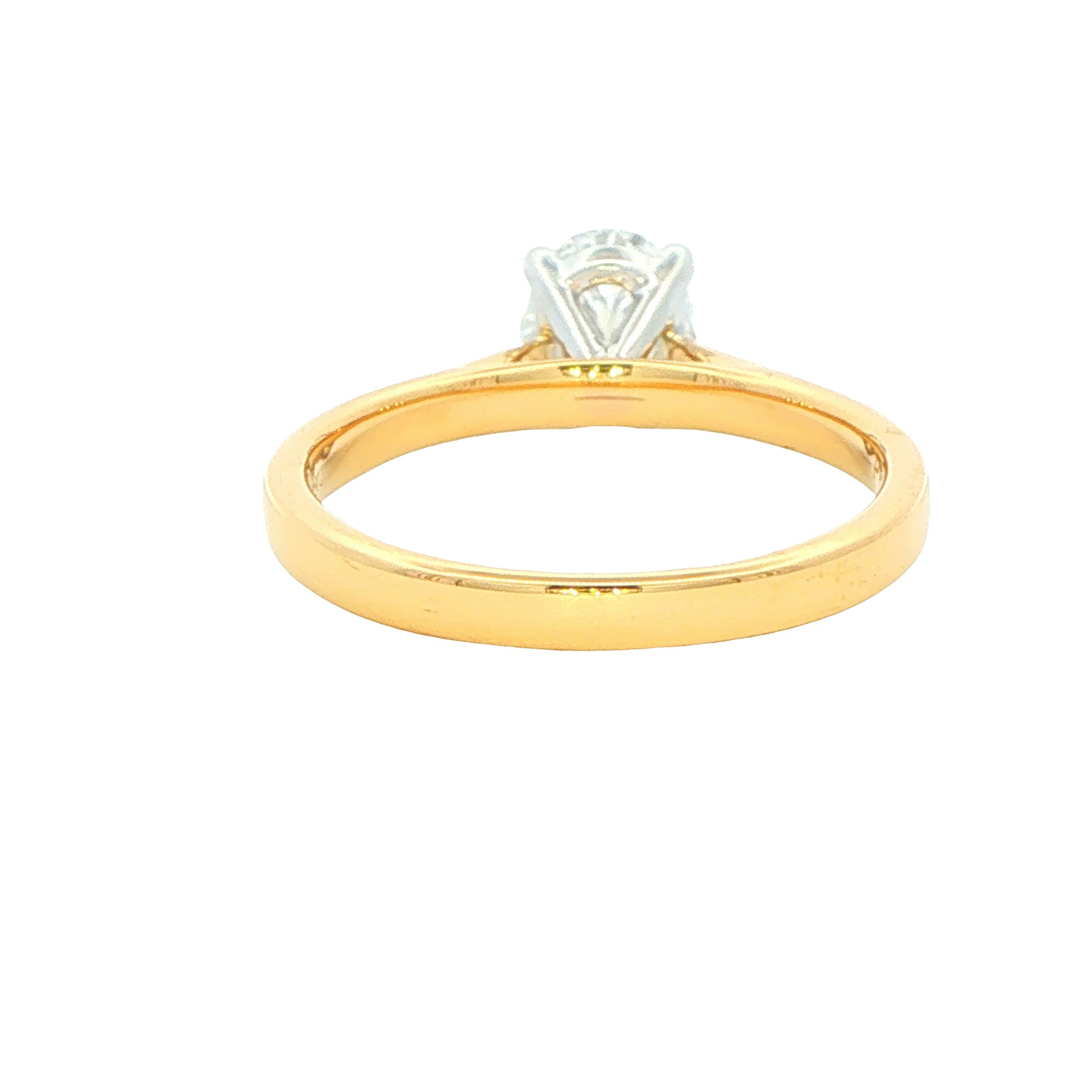 Yellow Gold Oval Shaped Diamond Solitaire Ring - 1.20cts Gardiner Brothers