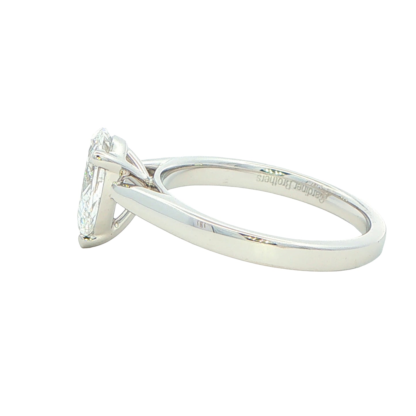 Platinum Pear Shaped Diamond Solitaire Ring - 1.20cts