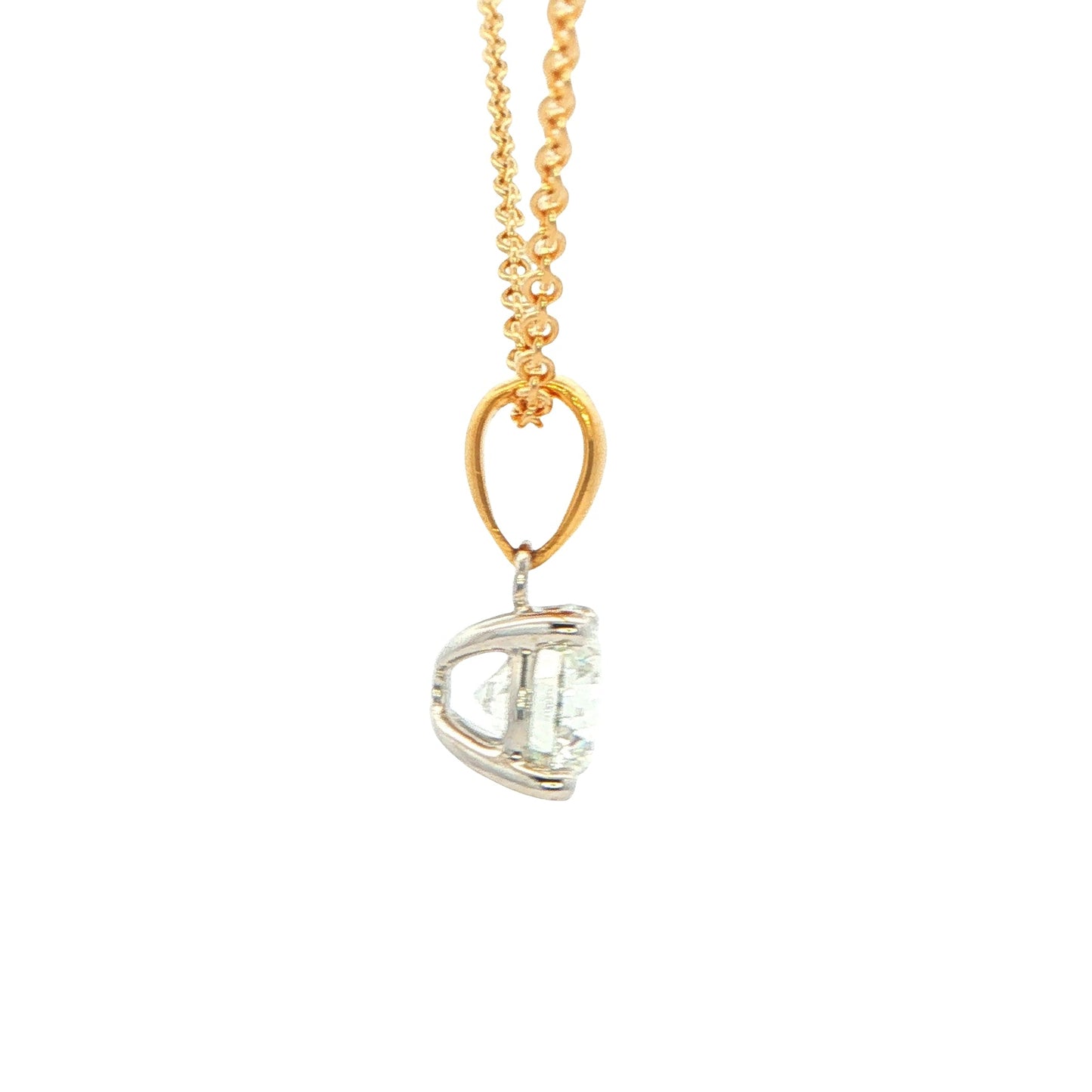 Round Brilliant Cut Diamond Solitaire Pendant - 1.20cts