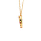 Ruby and Diamond Circle Pendant Gardiner Brothers