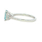 Aquamarine and Emerald Cut Diamond 3 Stone Ring Gardiner Brothers