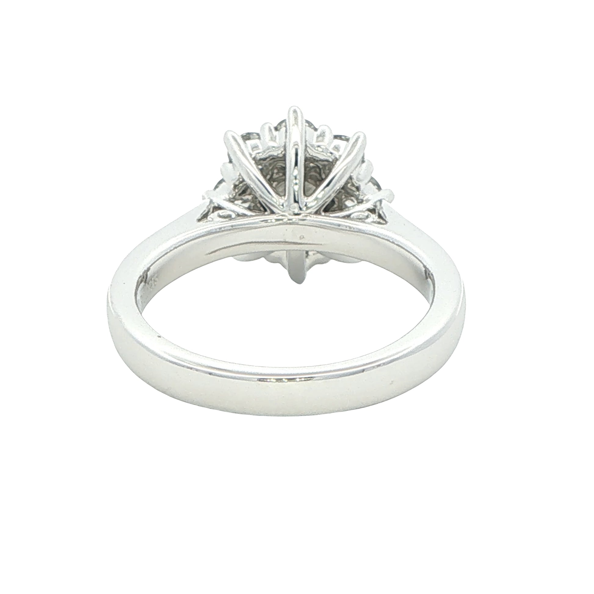 Platinum Round Brilliant Cut Diamond 9 Stone Cluster Ring - 1.00cts Gardiner Brothers